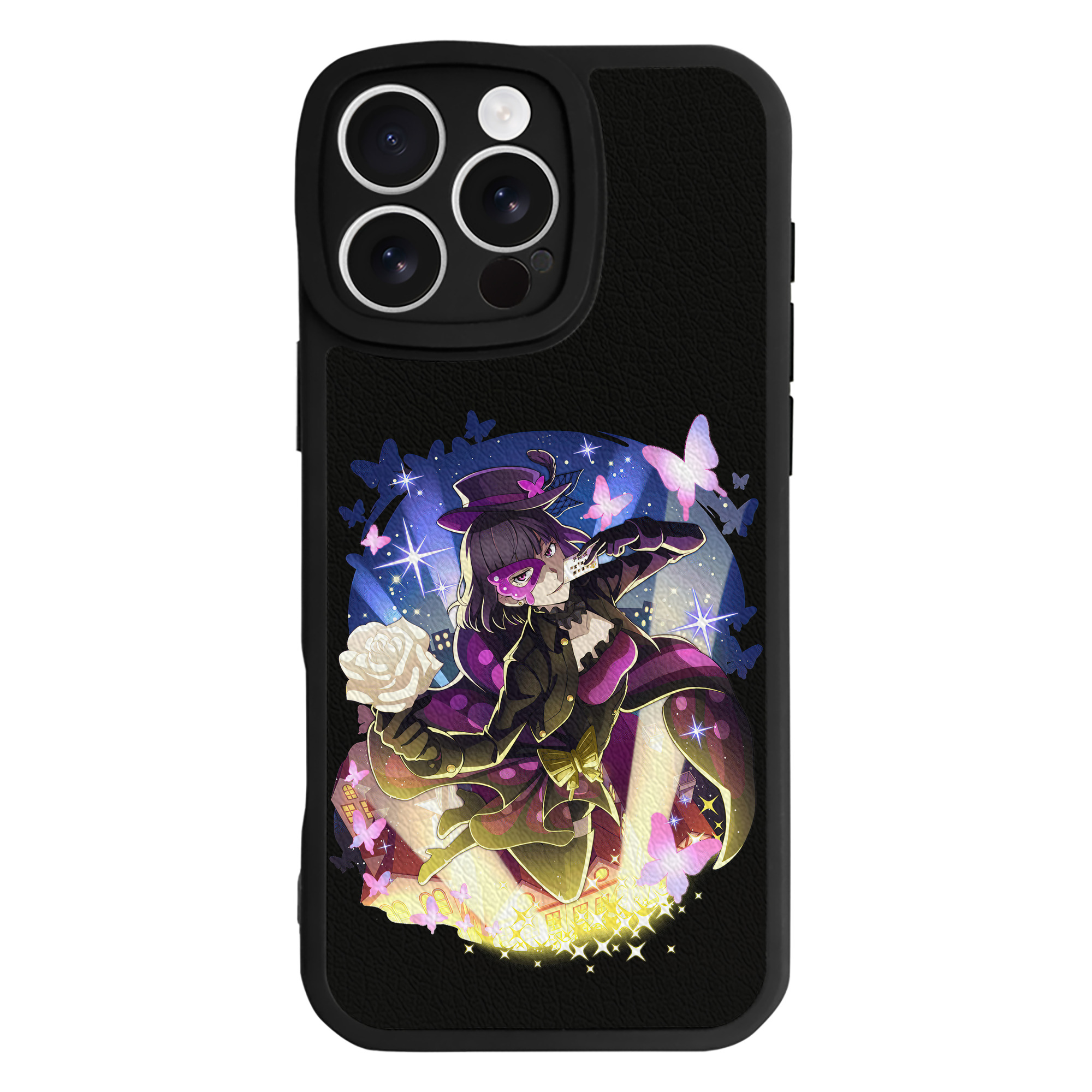 （画像用） 文豪ストレイドッグス Bungo Stray Dogs 【iPhone 16シリーズ対応】シリコンスマホケース（レザー調） 材質：シリコン